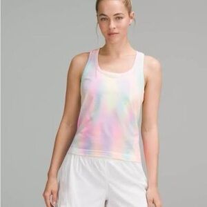 Psychedelic lululemon rainbow tank - size 8